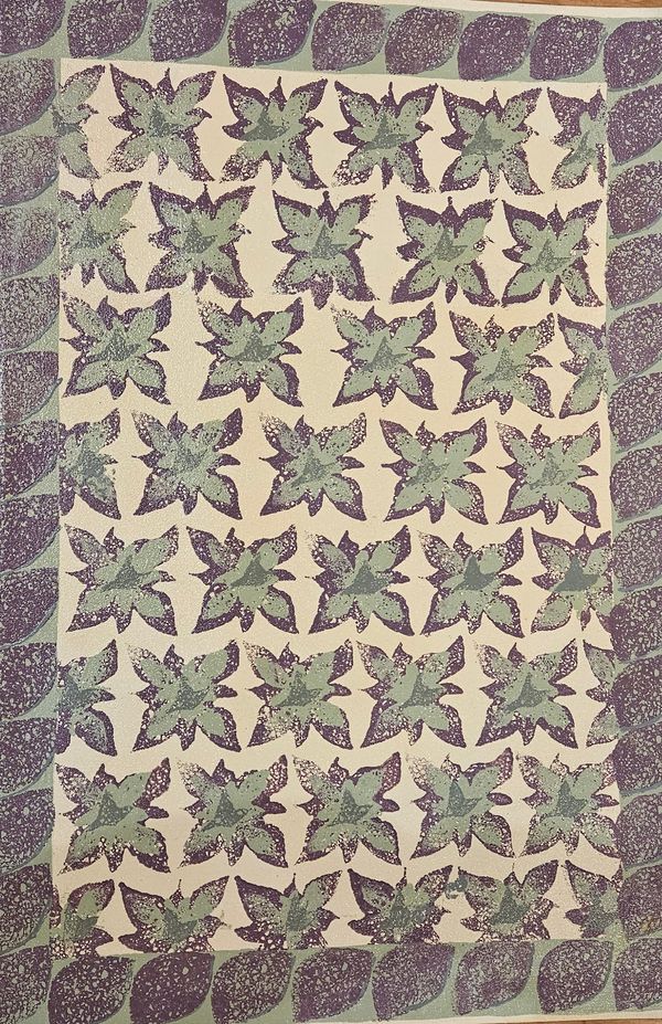 Purple and Green Entry Mat