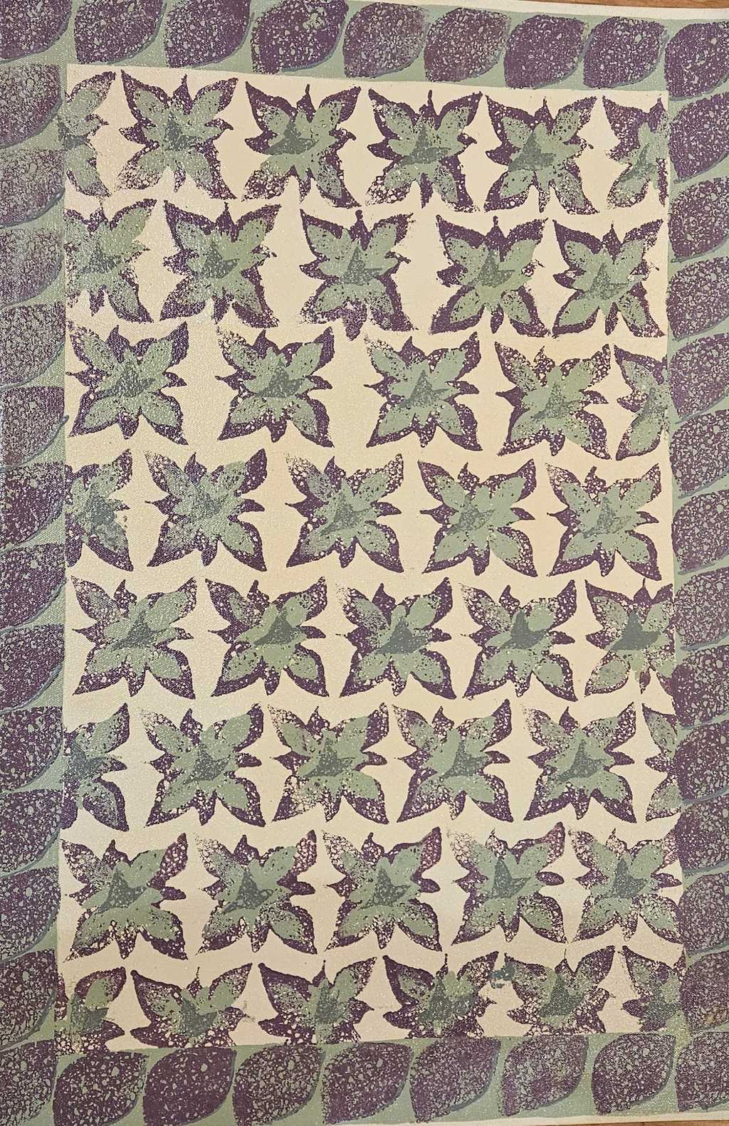Purple and Green Entry Mat