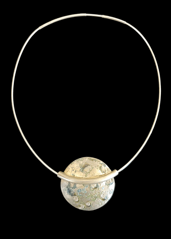 Souffle Moon Pendant, no earrings
