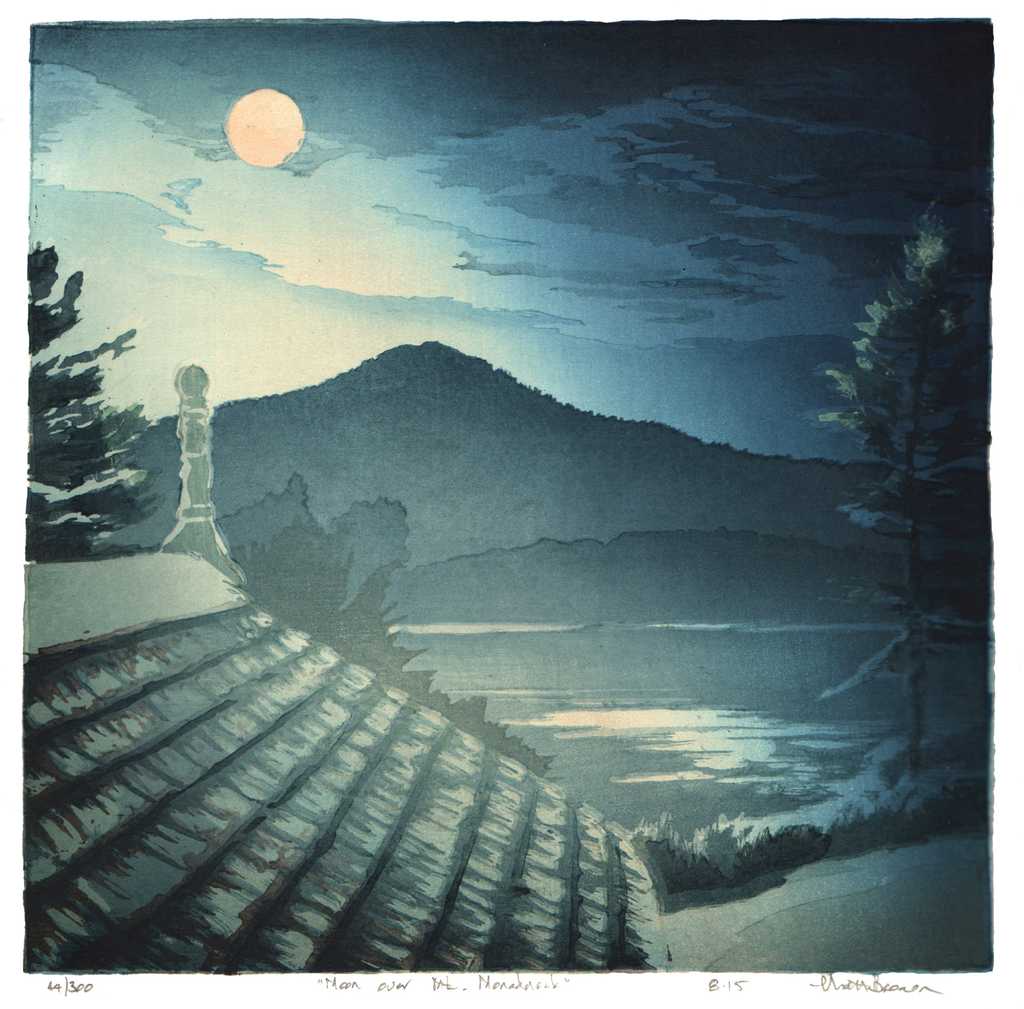 Moon over Mt. Monadnock