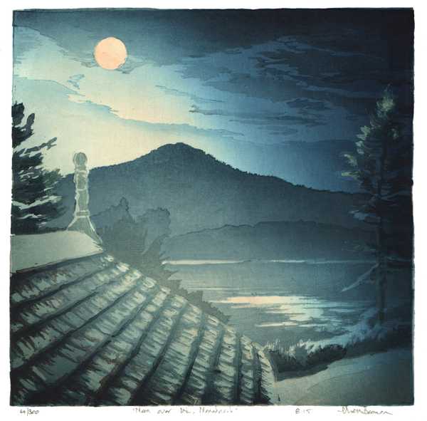 Moon over Mt. Monadnock