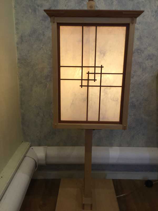 Standing Floor Lamp - Maple