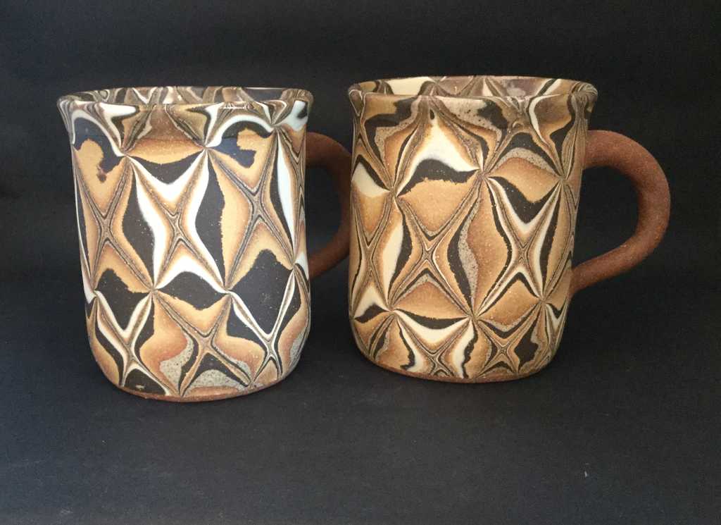Mugs, Stoneware Nerikomi