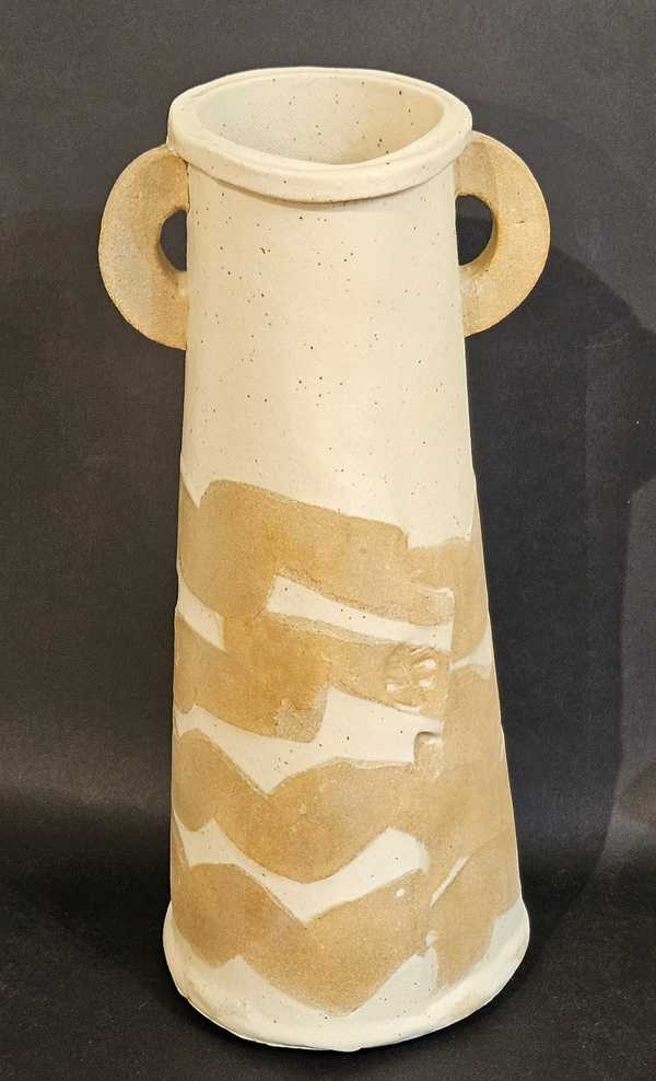 Two Color Banded Vase