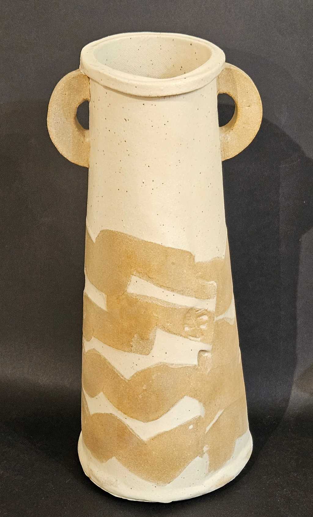 Two Color Banded Vase