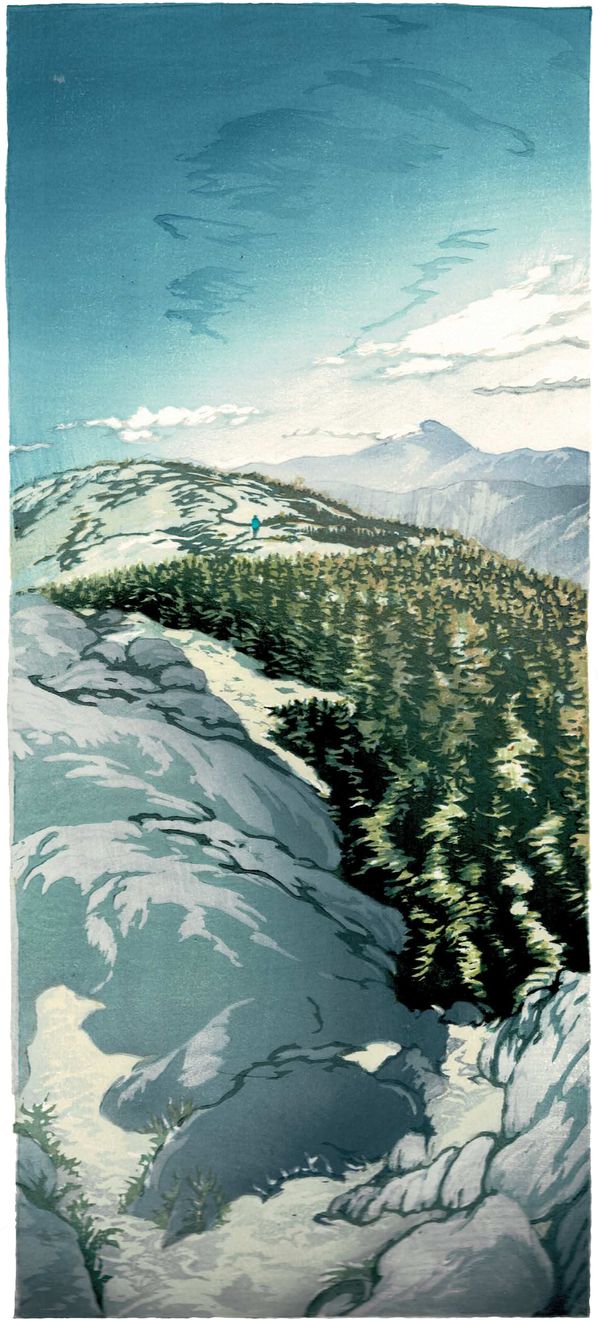 Mt Washington from Little Haystack, 2nd state