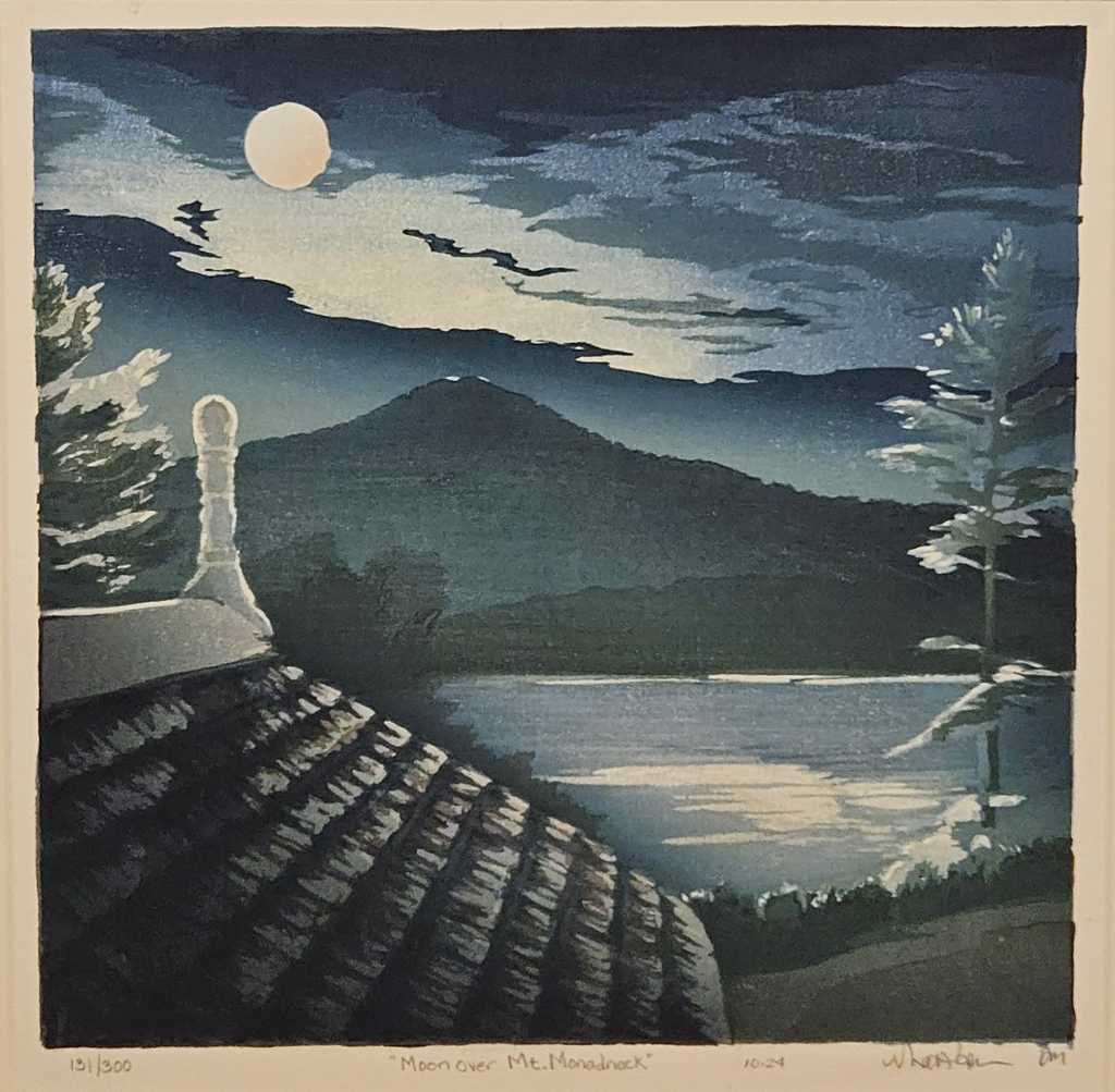 Moon over Mt. Monadnock