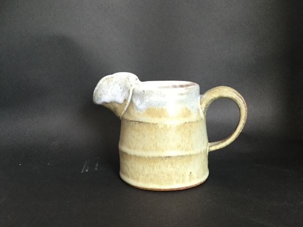 Pitcher - Rippled Blue/Tan
