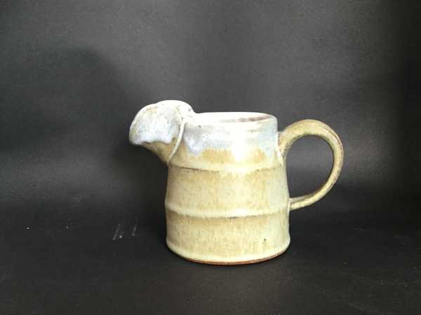 Pitcher - Rippled Blue/Tan