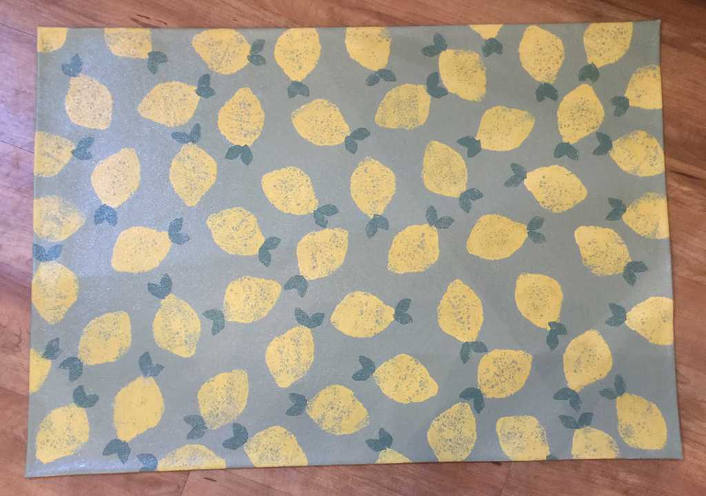 Lemons Blue background