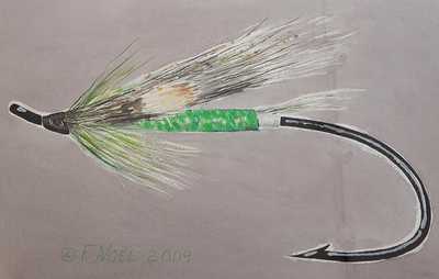 Trout Fly by Fran Noel