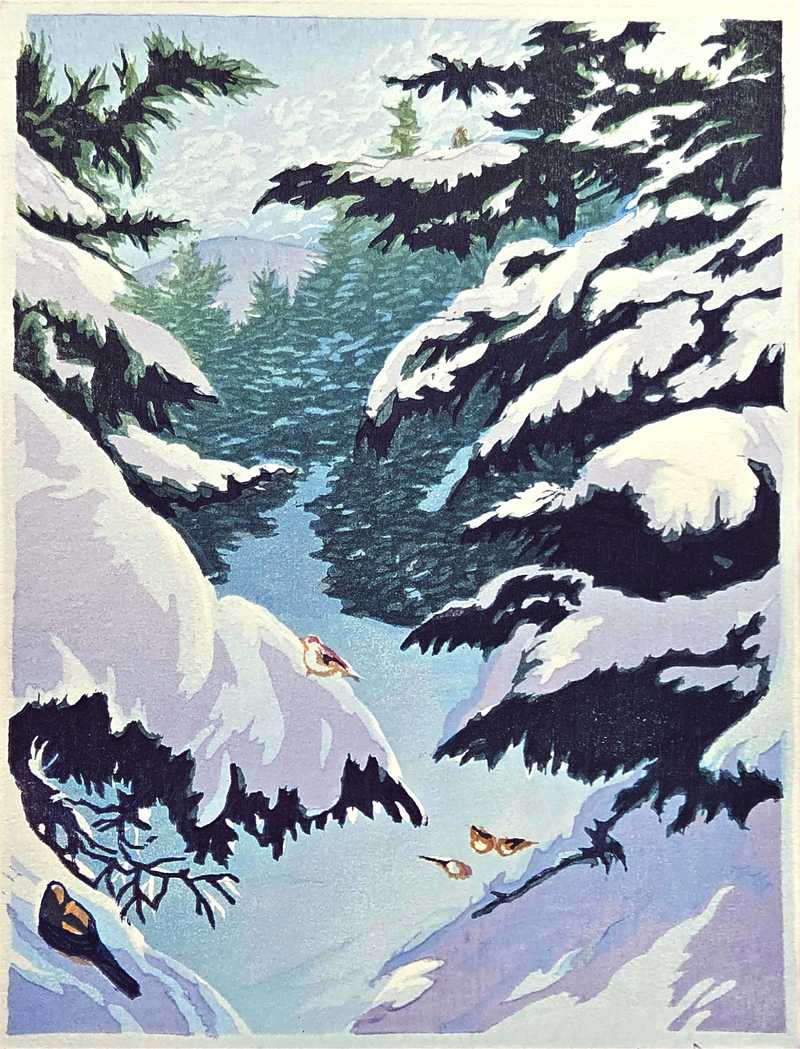 Grosbeaks on Lambert Ridge, 2nd state