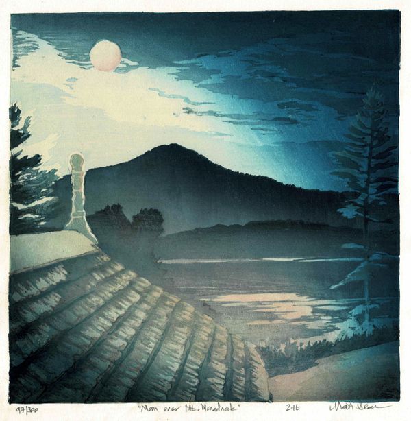 Moon over Mt. Monadnock