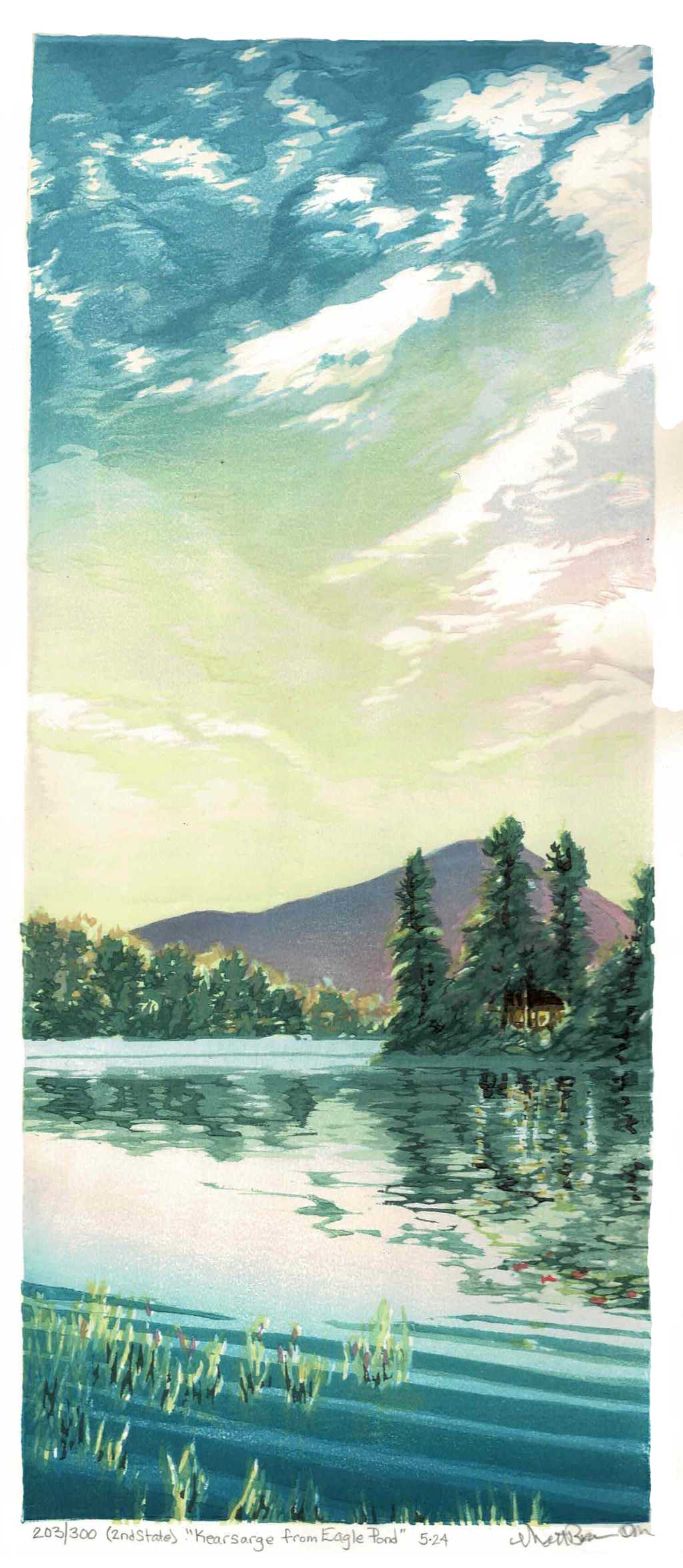 Kearsage from Eagle Pond, 2nd state