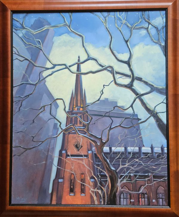 Spire in the Sycamores (Trinity Church, NYC)