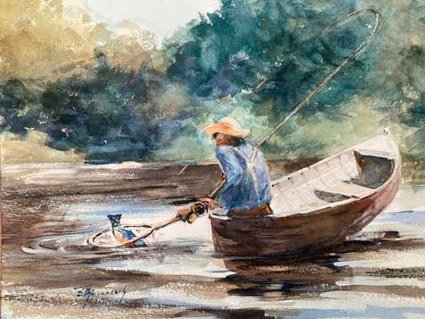 Trout Fishing, by Sarah Thimmesch 