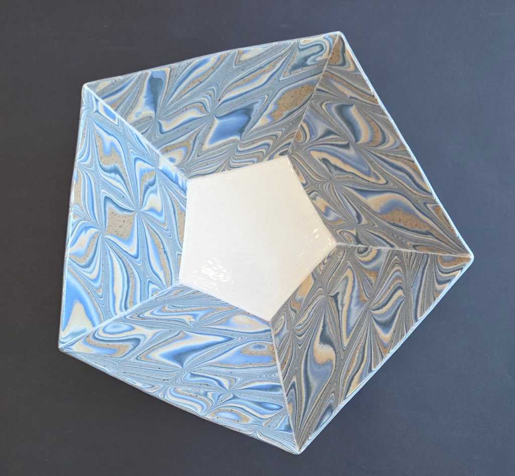 5 Sided Blue Bowl