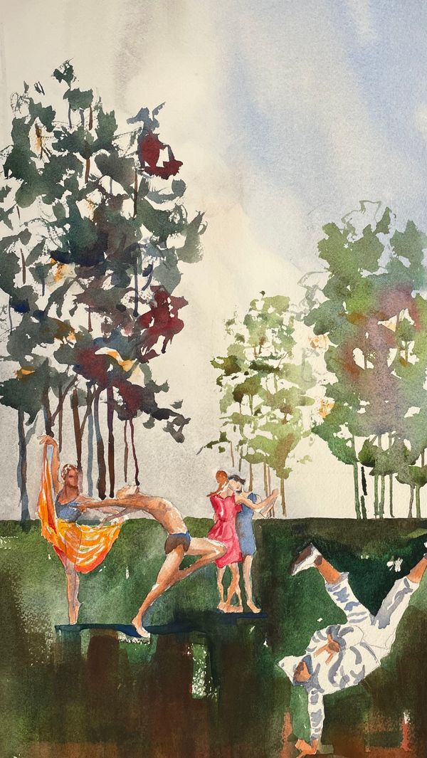…in a forest clearing by Robert Chamberlin