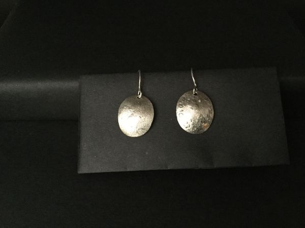 SS Souffled Oval Earrings (smaller)