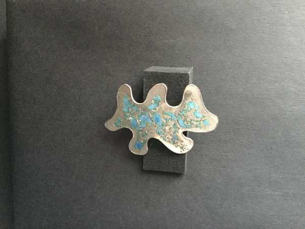 Puzzle Brooch - Turquoise