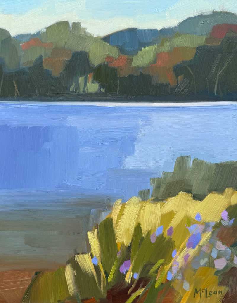 Asters by the Shore, Post Pond