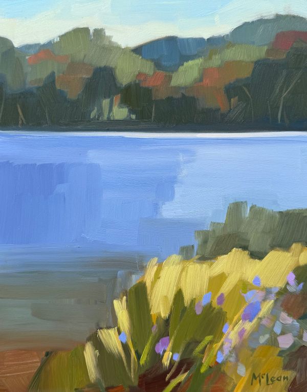 Asters by the Shore, Post Pond