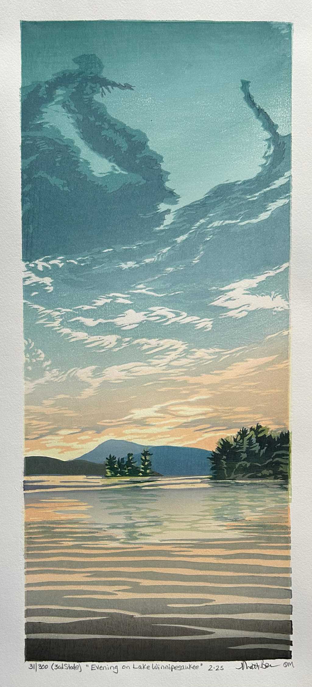Evening on Lake Winnipesaukee, 3rd state
