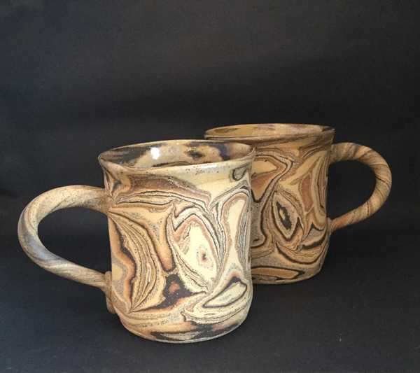 Mugs, Stoneware Nerikomi 