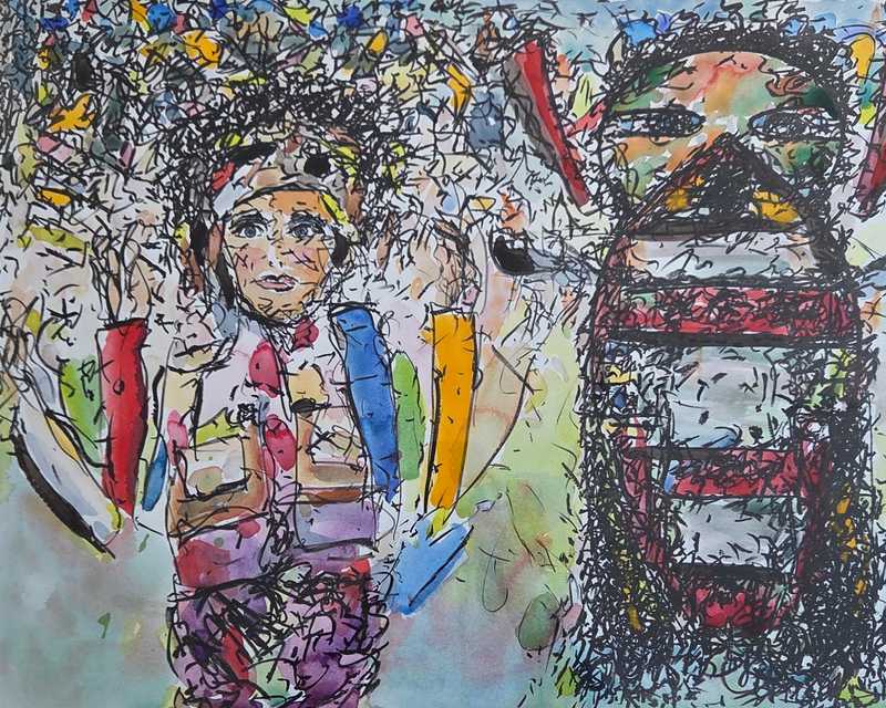 Black Caddis Storm by Fran Noel