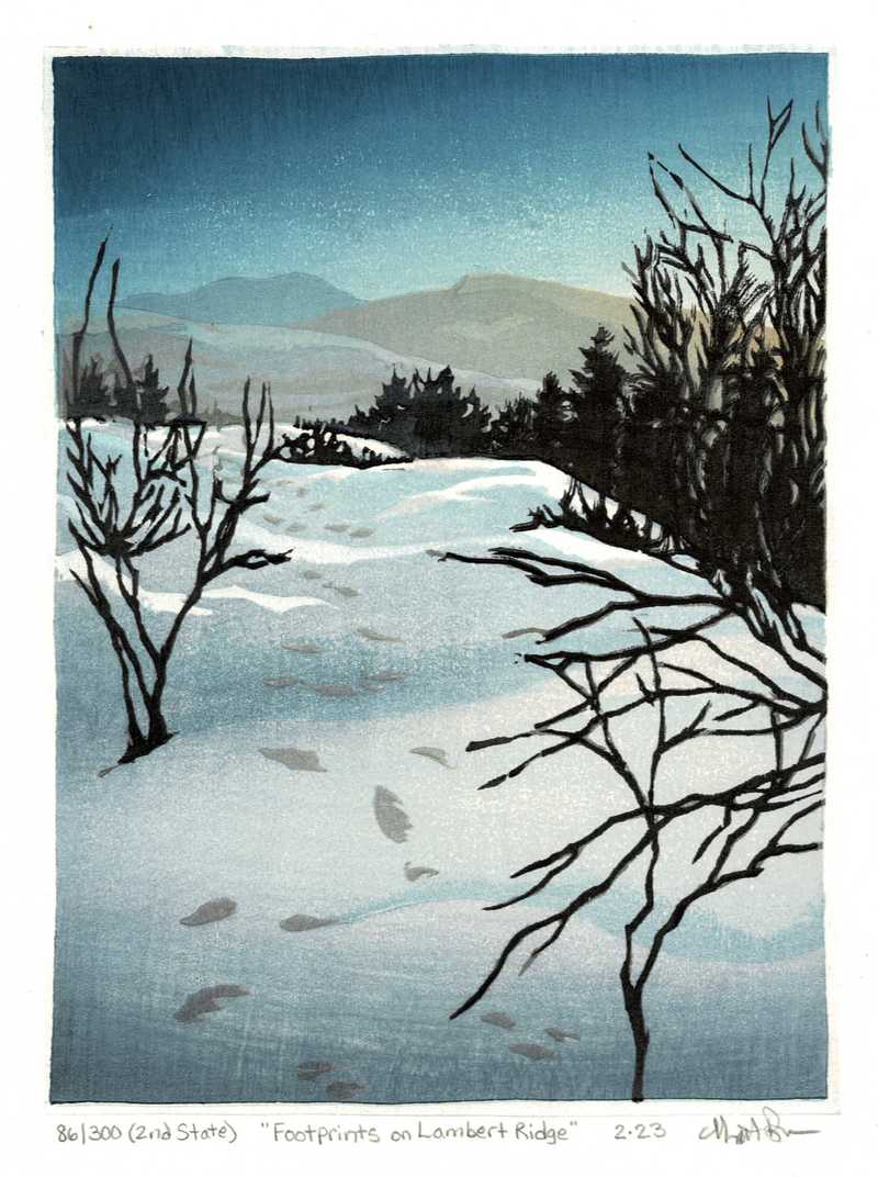 Footprints on Lambert Ridge, 2nd state