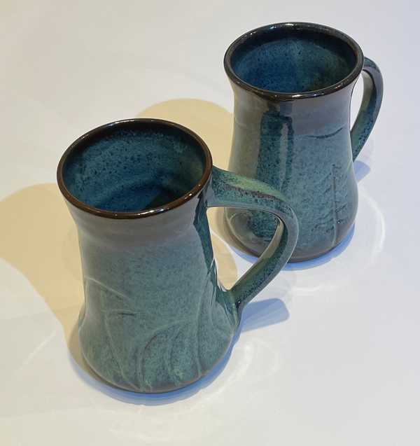 Blue-green mug