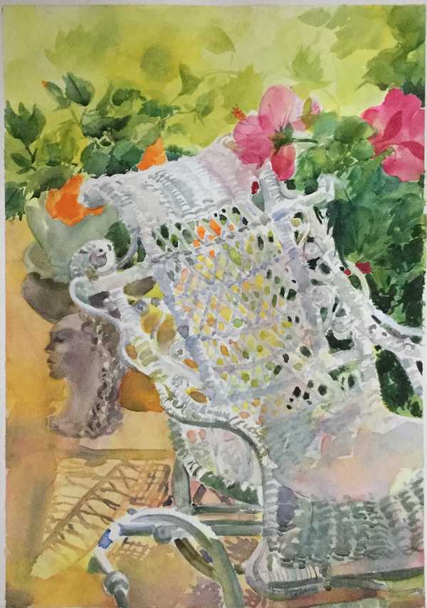 White Wicker in Isolation