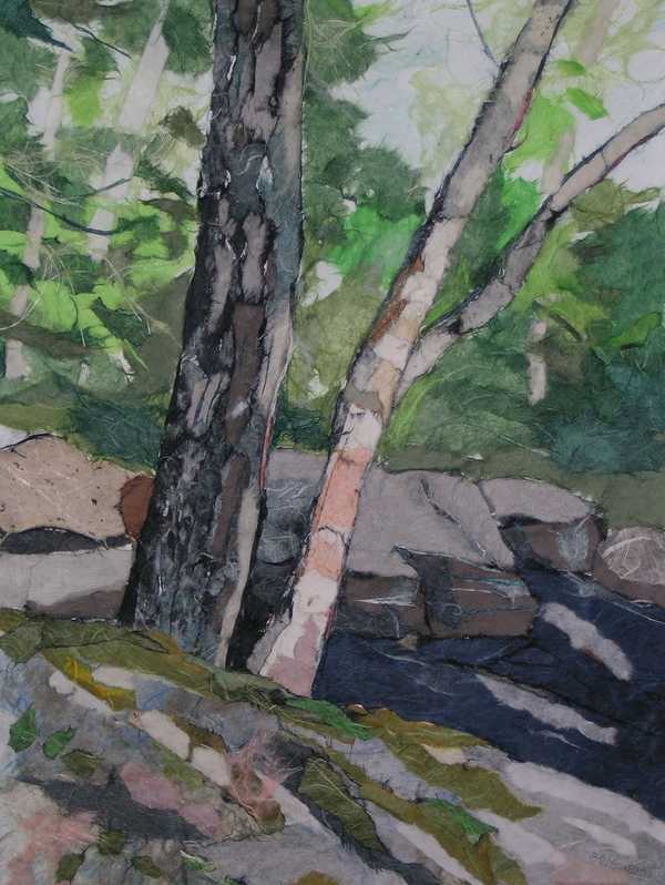 Trees, Rocks, Water