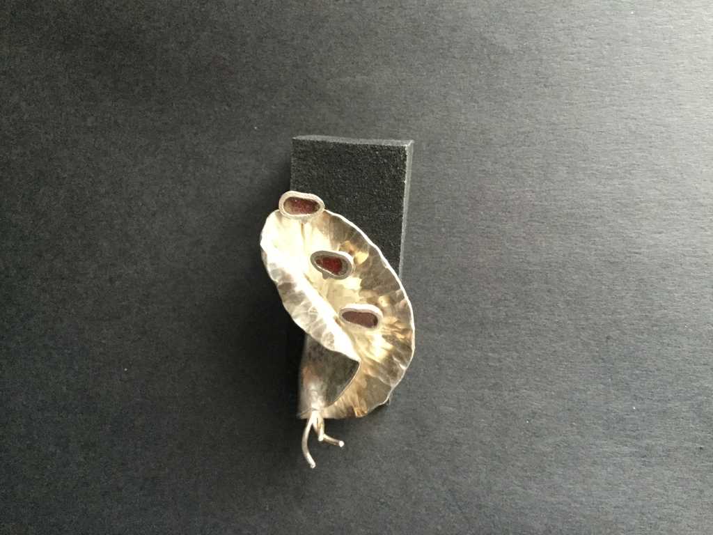 Forged Flower Brooch