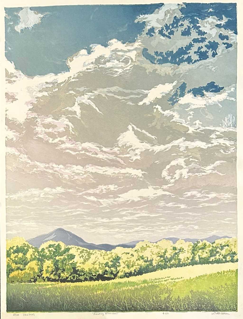 Ascutney Afternoon, 3rd state, 69/100