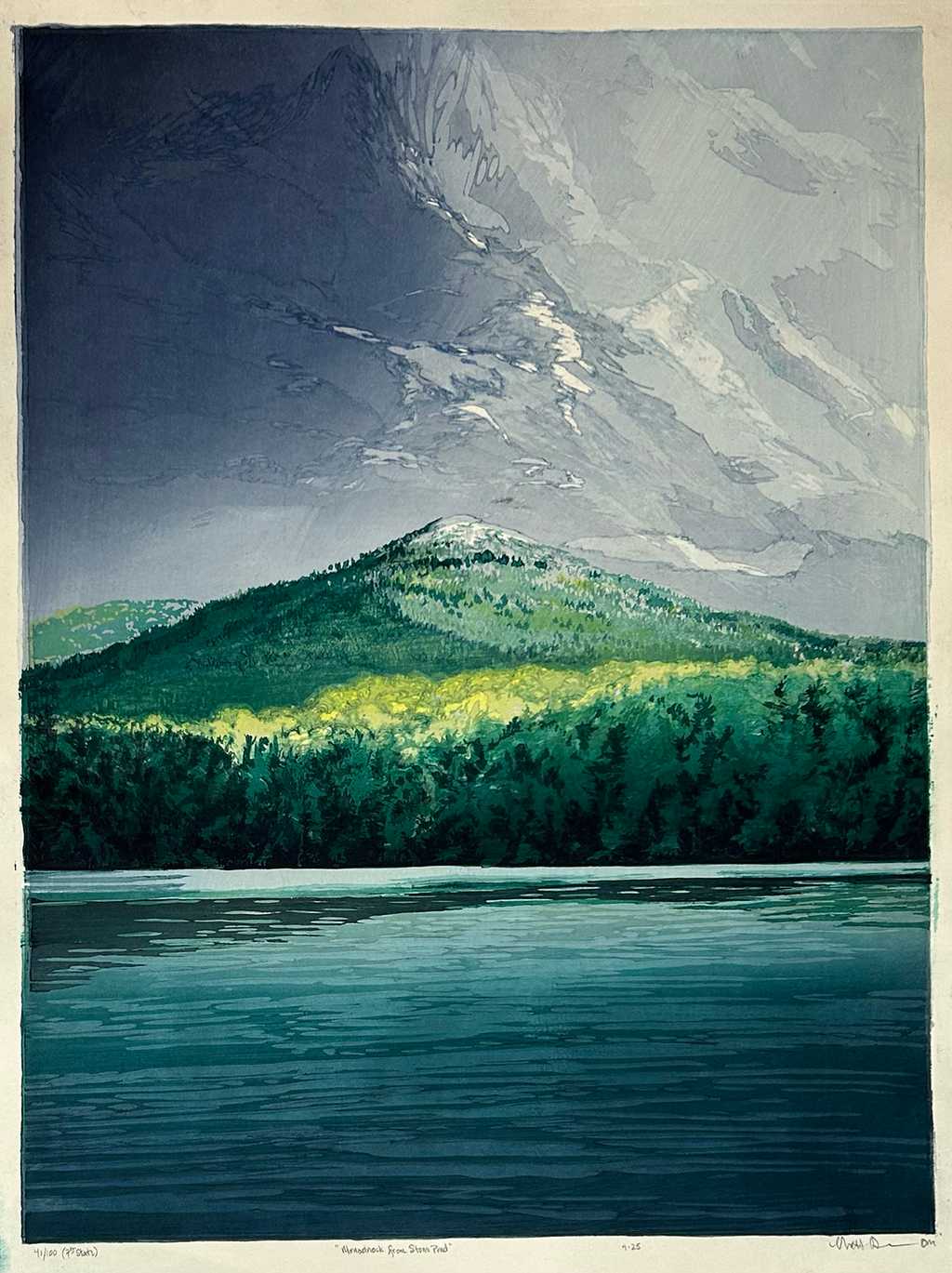 Monadnock from Stone Pond, 7th state, 41/100