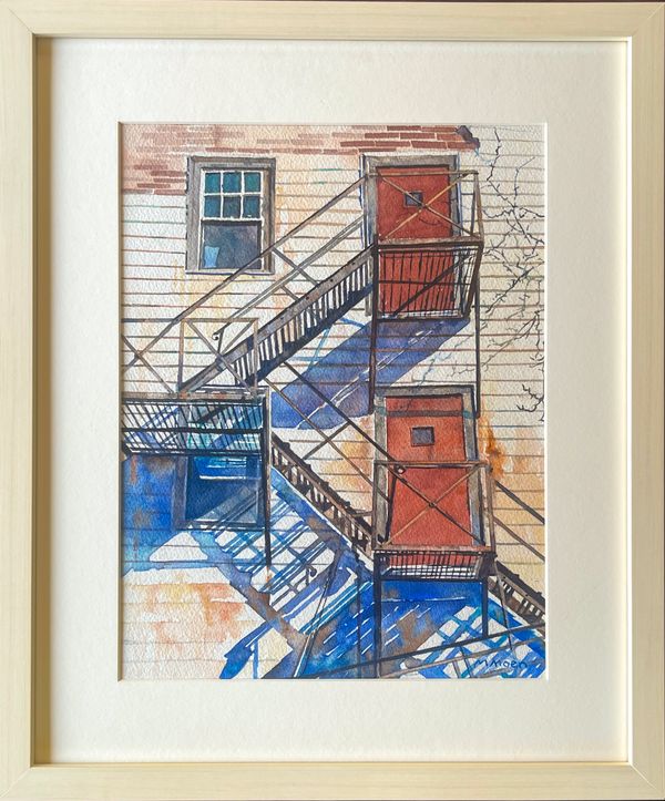 "Hotel Coolidge Fire Escape" by Michele Moen
