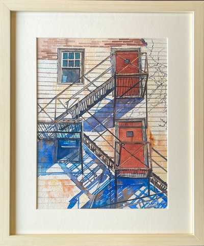 Hotel Coolidge Fire Escape by Michele Moen