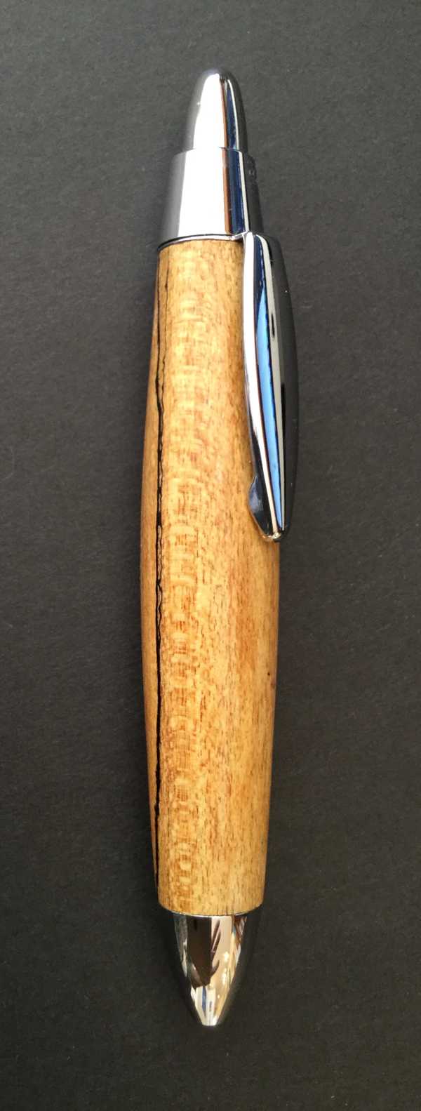 Ball Point Pen, Mini Click, Spalted Maple