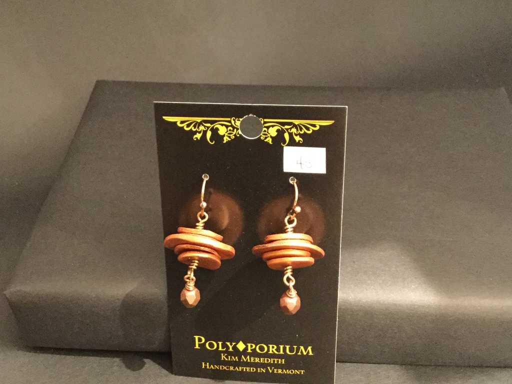Stacked Copper Rounds Earrings