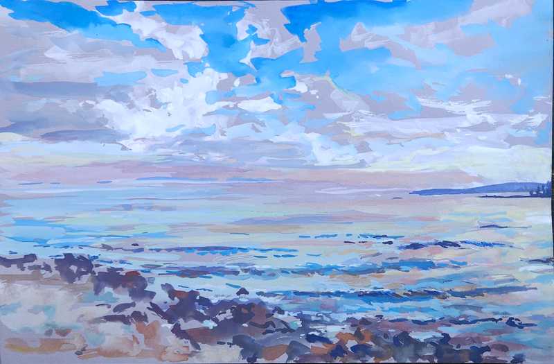 Sunset from Seawall by Jenny Sparks