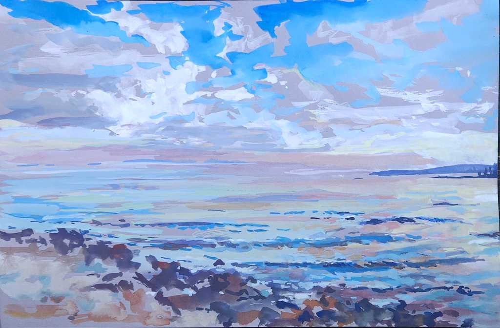 Sunset from Seawall by Jenny Sparks