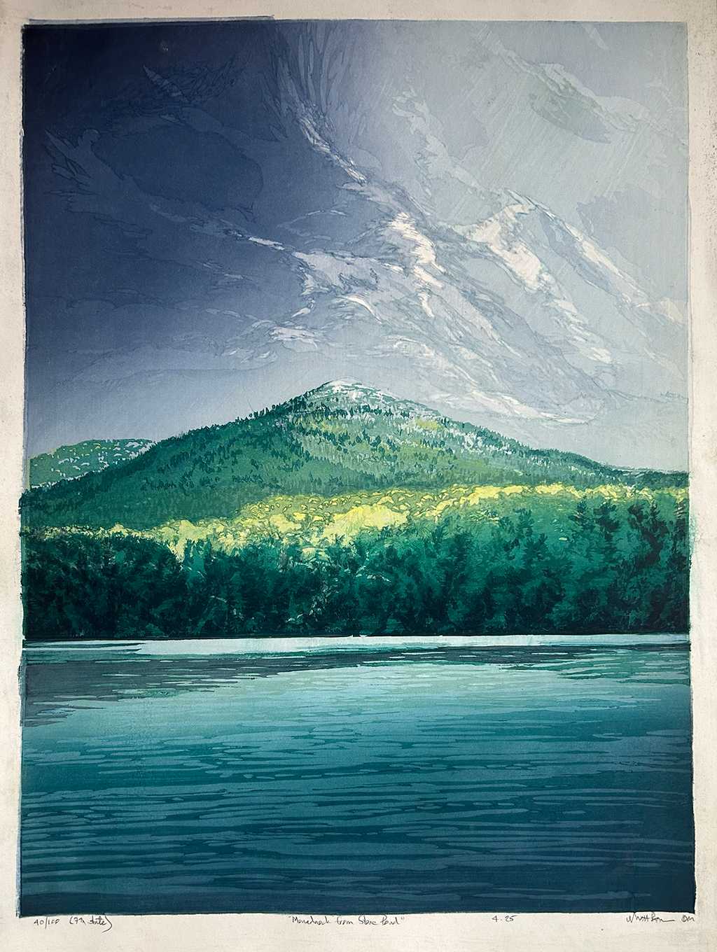 Monadnock from Stone Pond , 7th state, 40/100