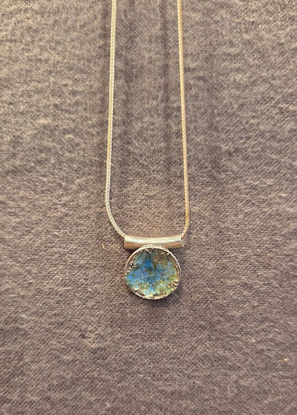 Blue Pendant with Tube