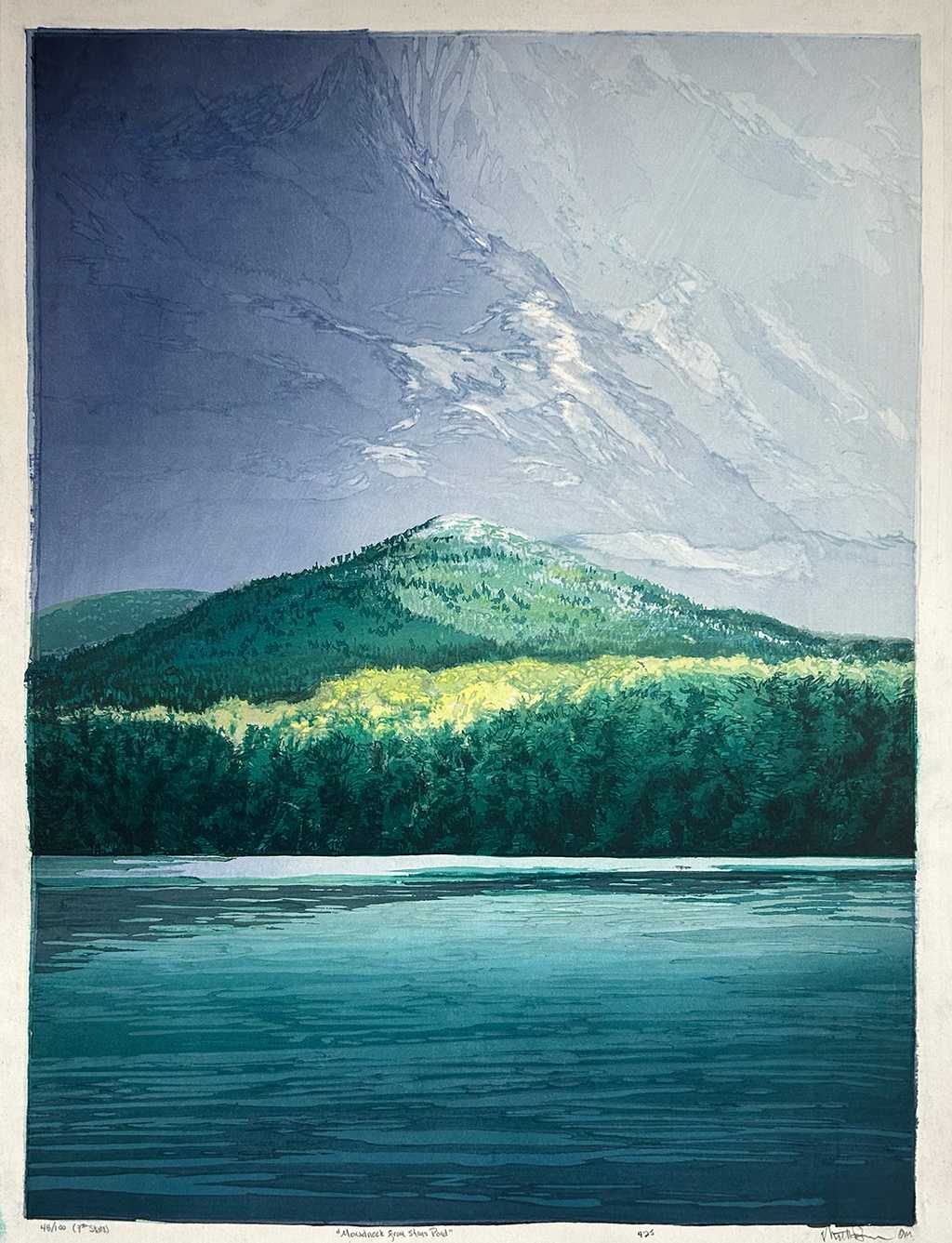 Monadnock from Stone Pond, 7th state, 48/100