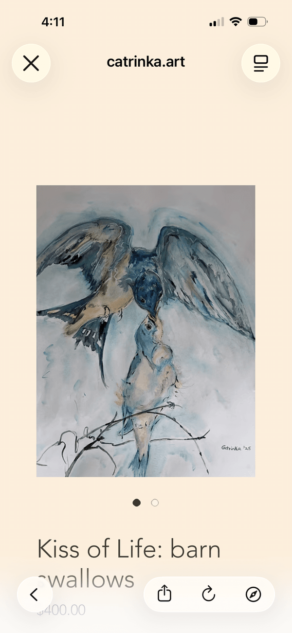 Kiss of Life:  Barn Swallows by Catrinka Randall