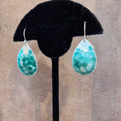 Green Drop Earrings