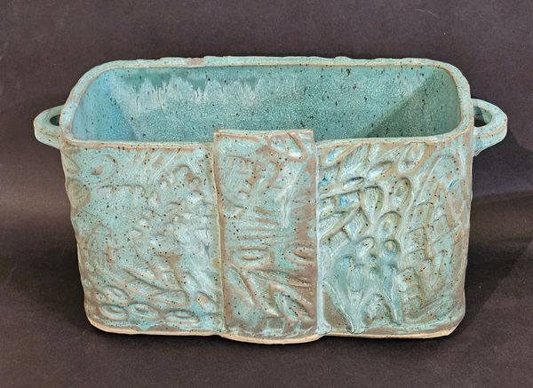 Antique Copper Rectangular Vessel