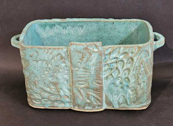 Antique Copper Rectangular Vessel