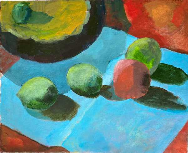 Limes and a Tomato, by Jon Rose